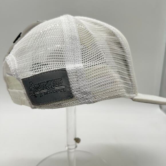 Cartoon Network Adventure Time Finn Adult OS White Trucker Snapback Mesh Hat NEW - Picture 4 of 9